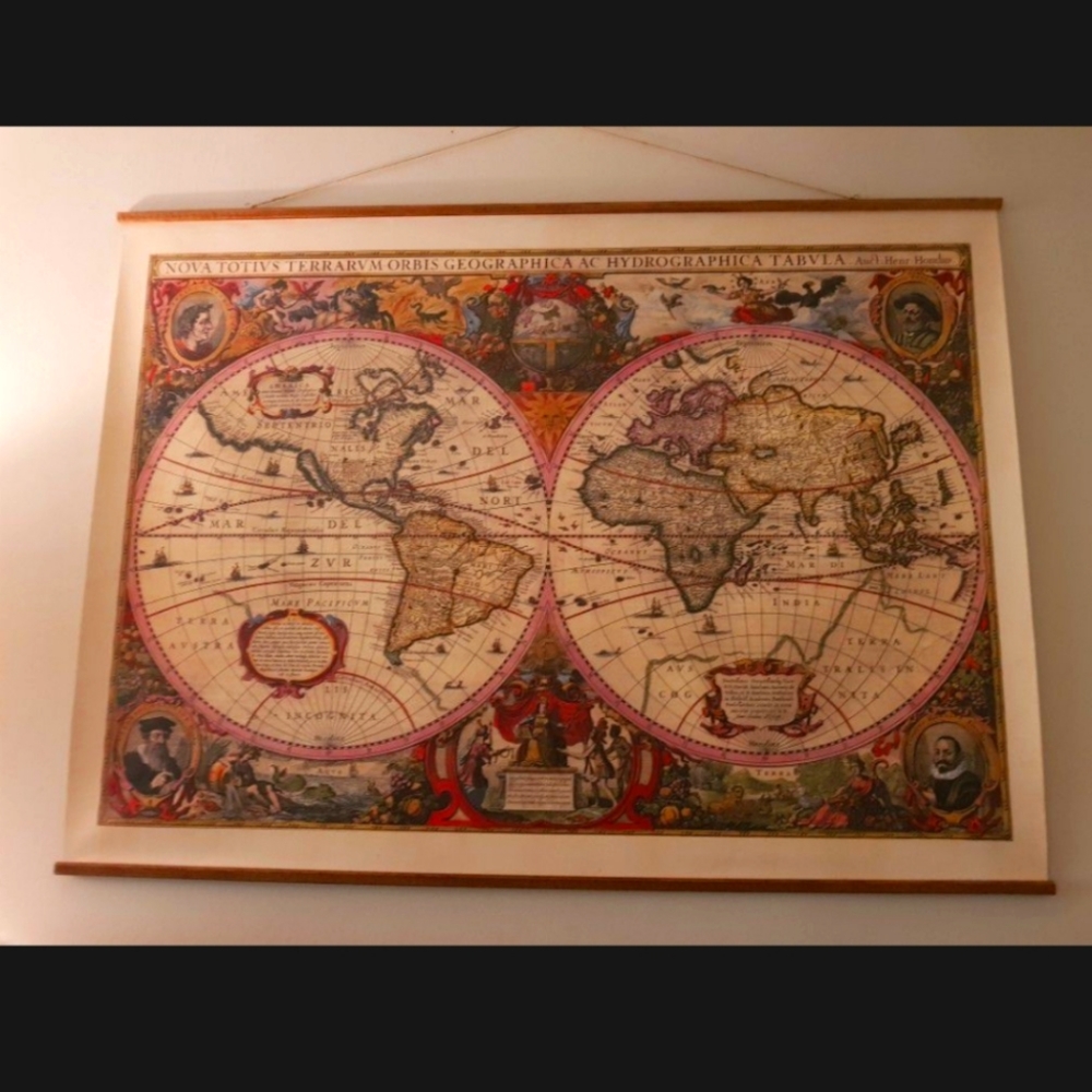 Vintage world map